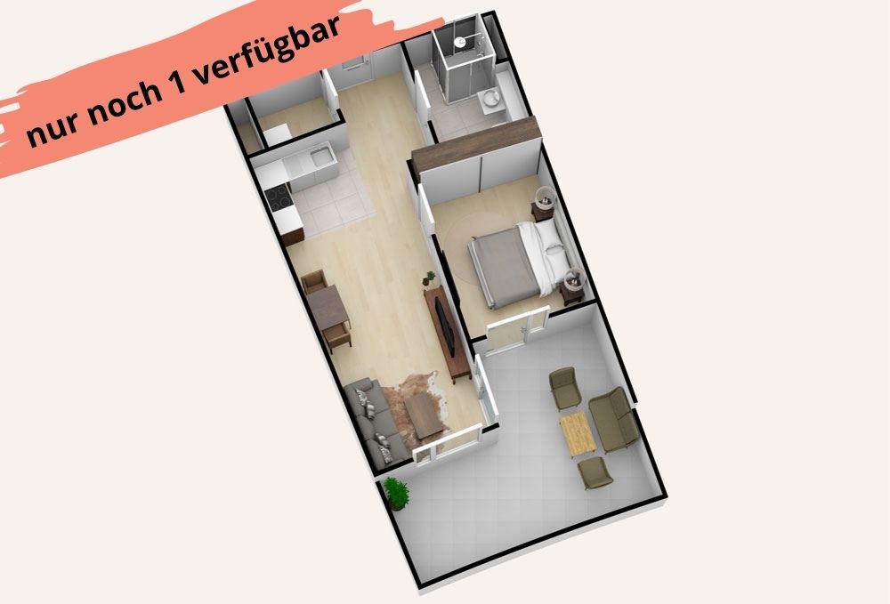 Verfügbarkeit Mietwohnungen in Tuttlingen 2-Zimmer-Wohnungsbeispiel Typ 5